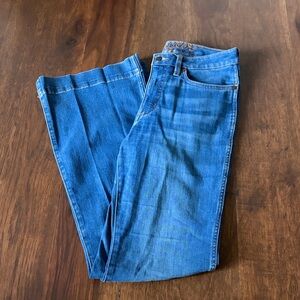 Wrangler Retro Denim High Rise Bootcut Jeans in Vibrant Blue